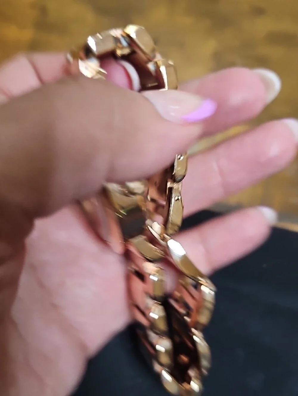 Michael Kors Rose Gold Crystal MK Logo Bracelet Watch